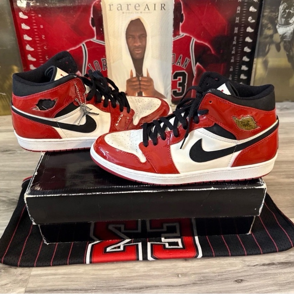 Size 12 - Air Jordan 1 Retro Patent 2003 Chicago Bulls